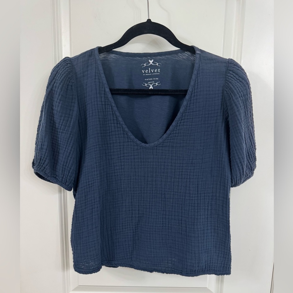 Velvet Women's Navy Blouse